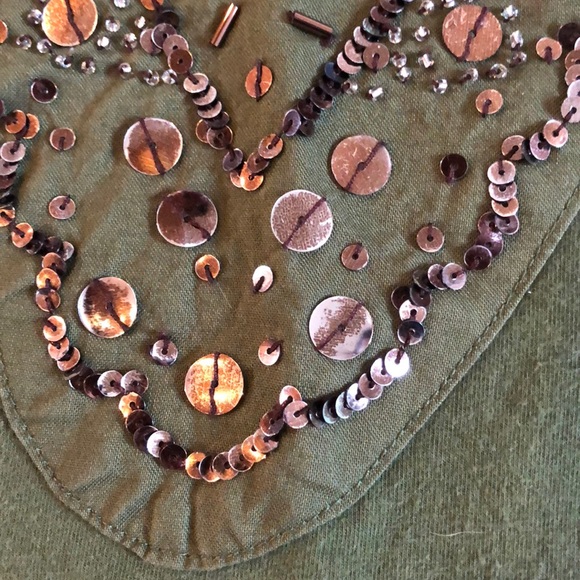 George green tank top with sequins - Picture 4 of 4